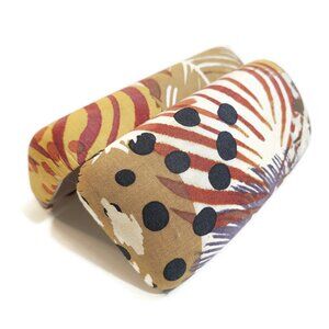 Vera Bradley Painted Feathers Fabric Clamshell Case Sunglasses Glasses Retired